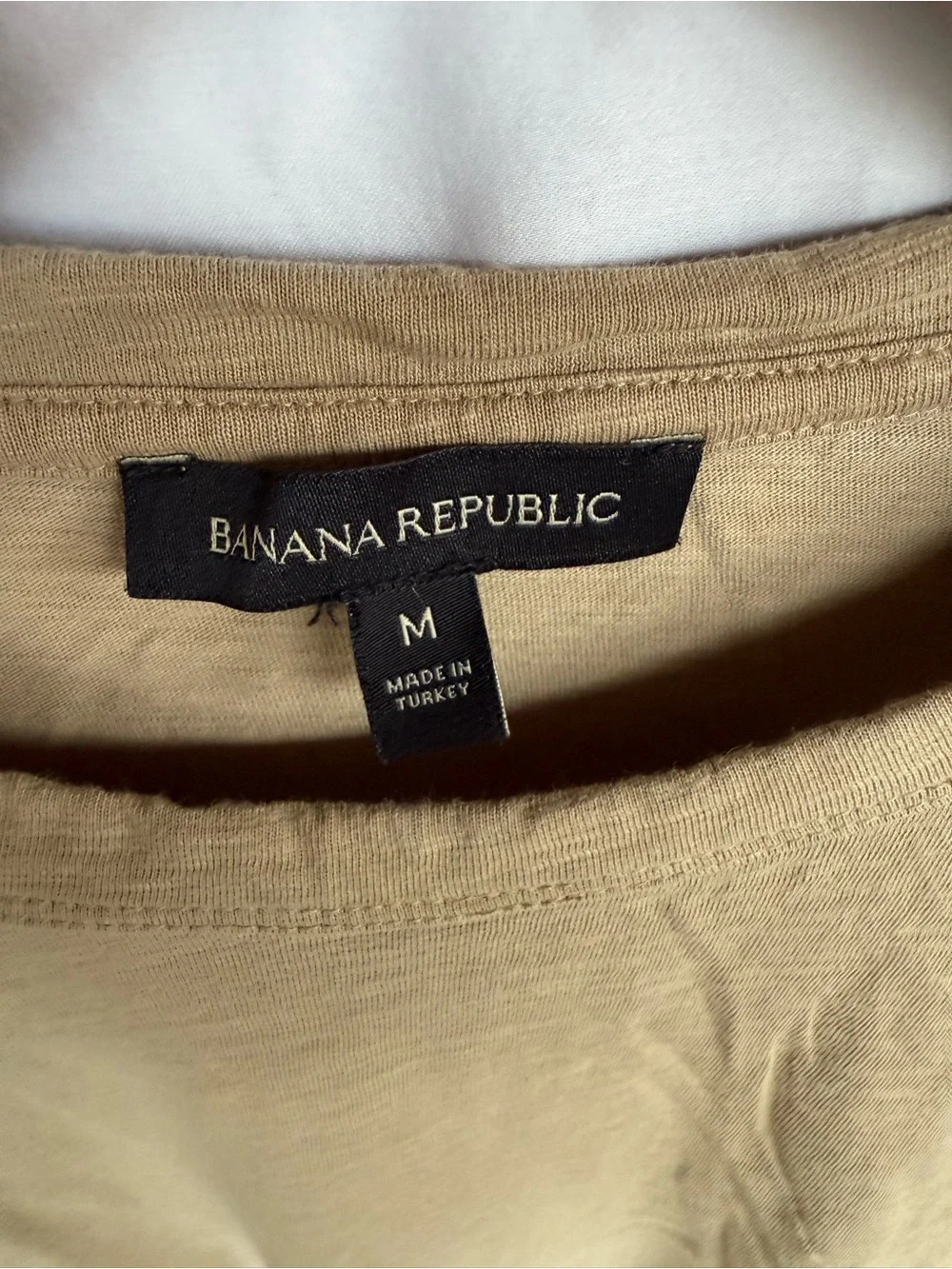 Banana Republic Men's Long-Sleeve Crewneck Shirt - Tan